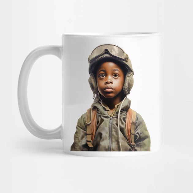 Military Minded Street Soldier Urban Warrior Black Boy by Unboxed Mind of J.A.Y LLC 